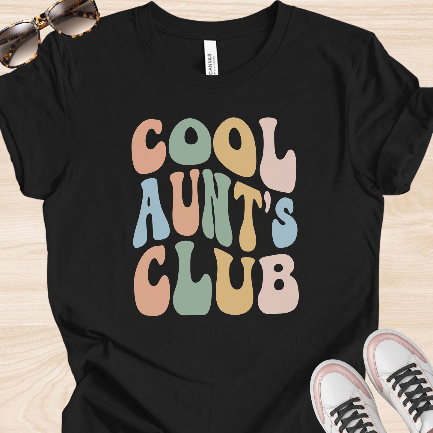 Colorful Cool Aunt's Club T-Shirt