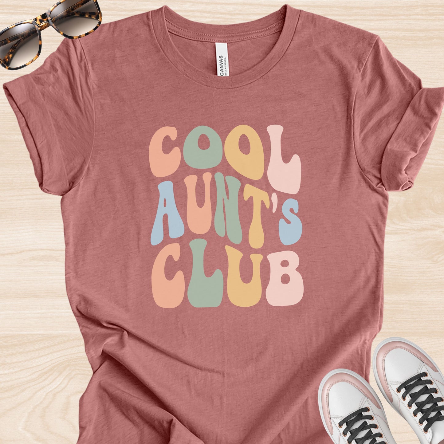 Colorful Cool Aunt's Club T-Shirt