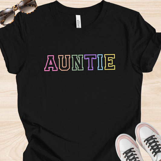 Auntie Colorful Varsity T-Shirt