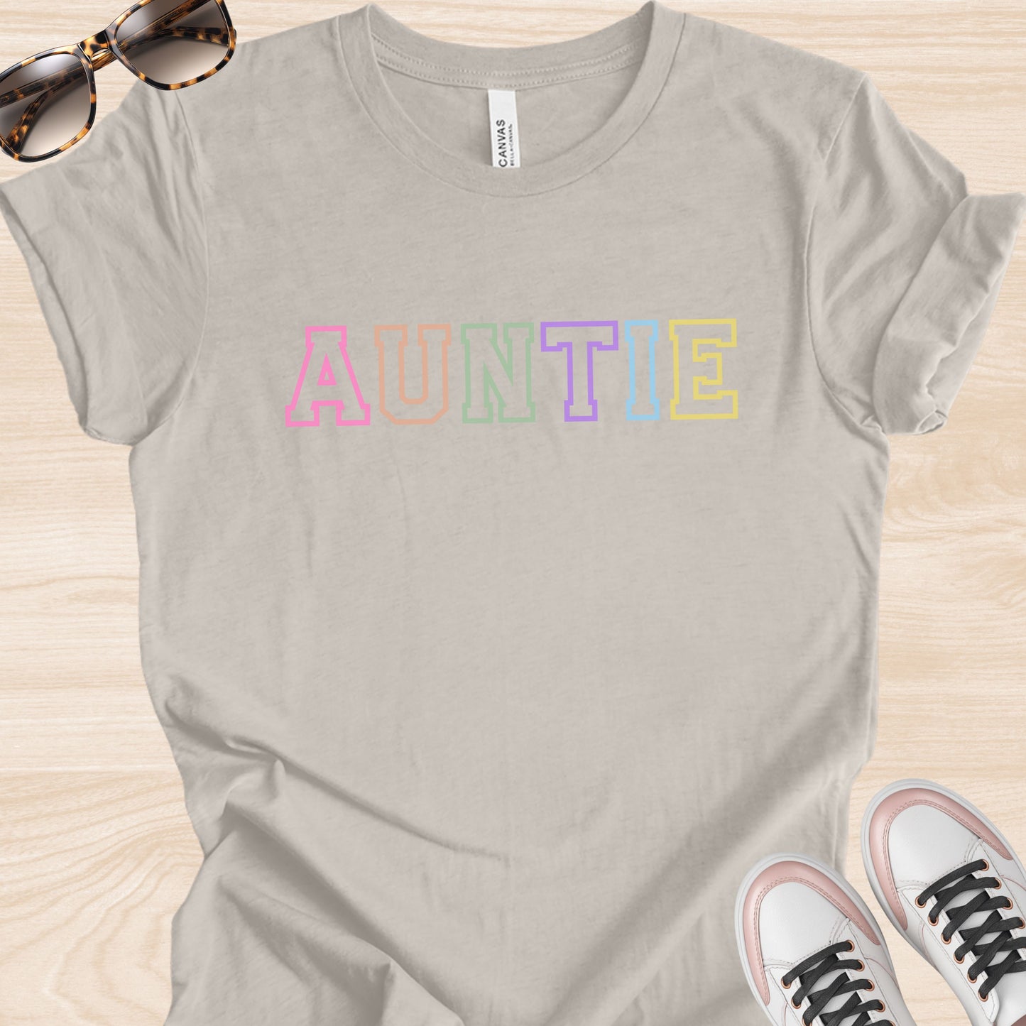 Auntie Colorful Varsity T-Shirt