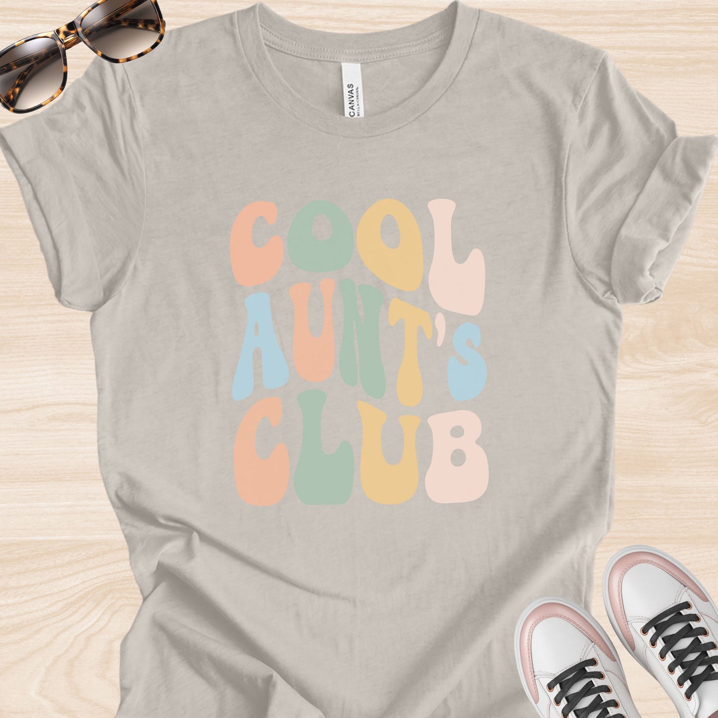 Colorful Cool Aunt's Club T-Shirt