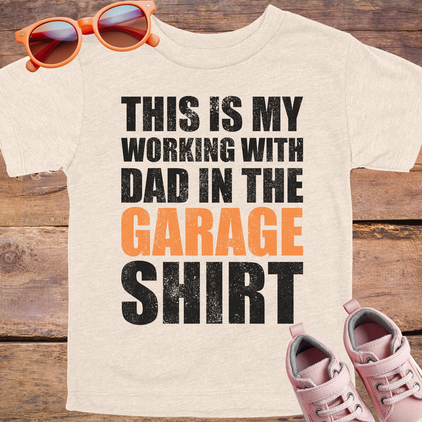 Working With Dad in the Garage Youth T-Shirt