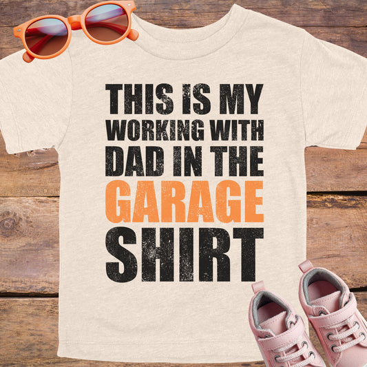 Working With Dad in the Garage Youth T-Shirt