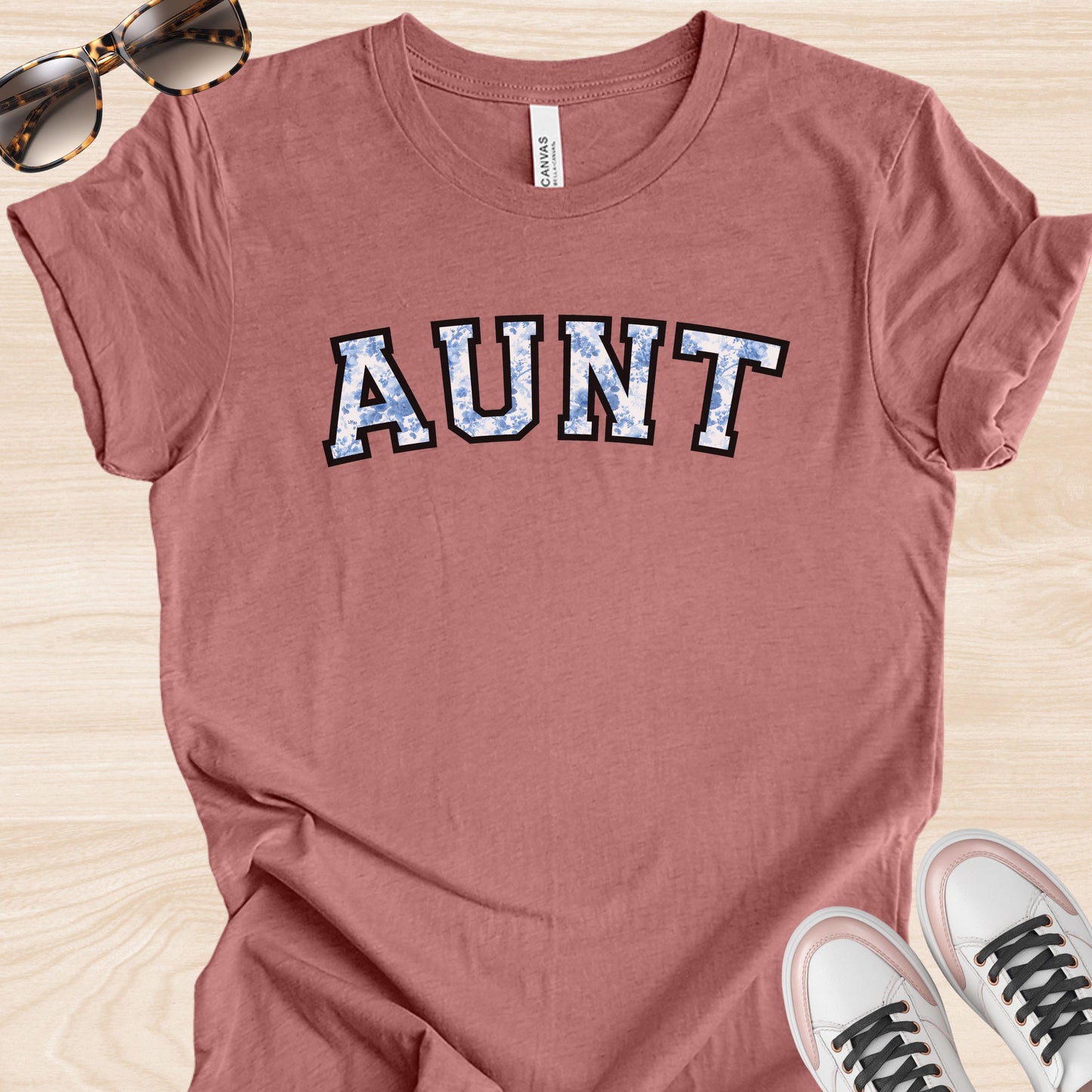 Aunt Varsity Floral T-Shirt