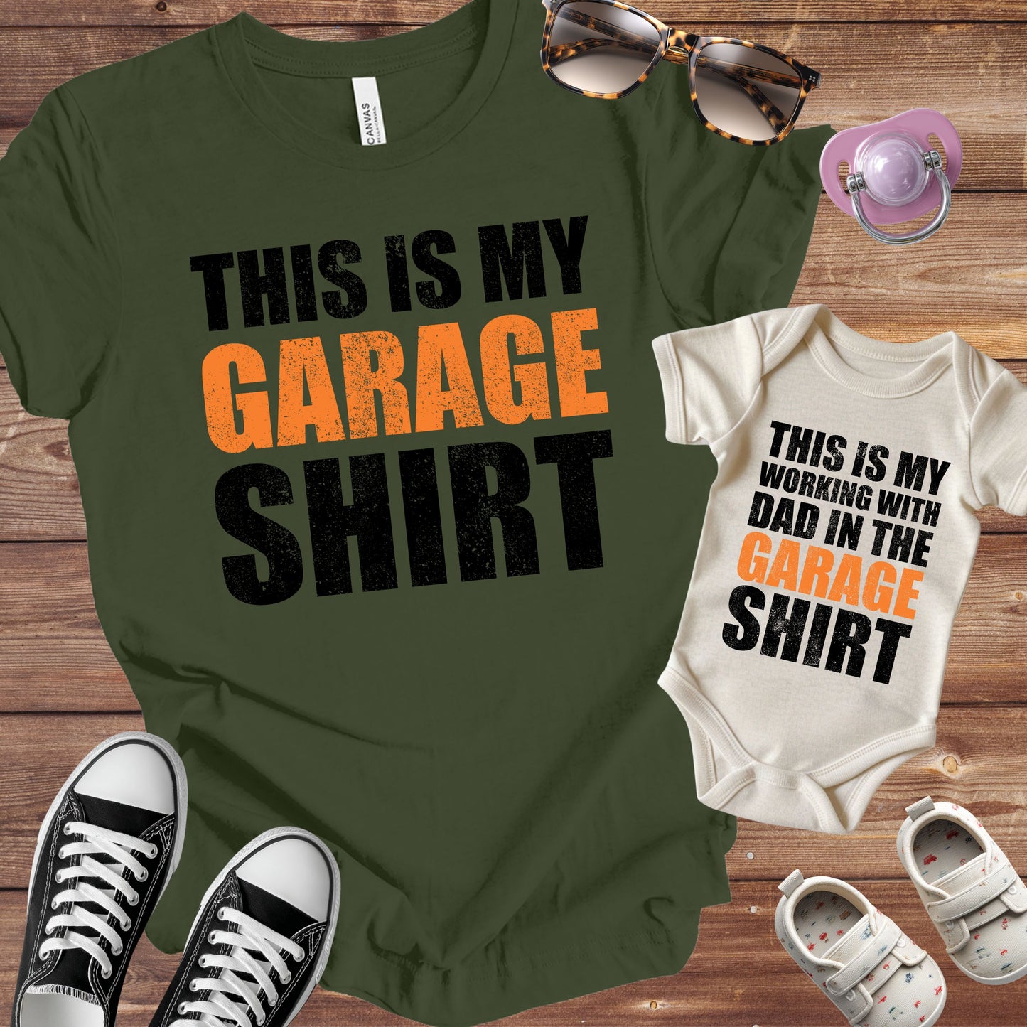 Working in the Garage Matching Set