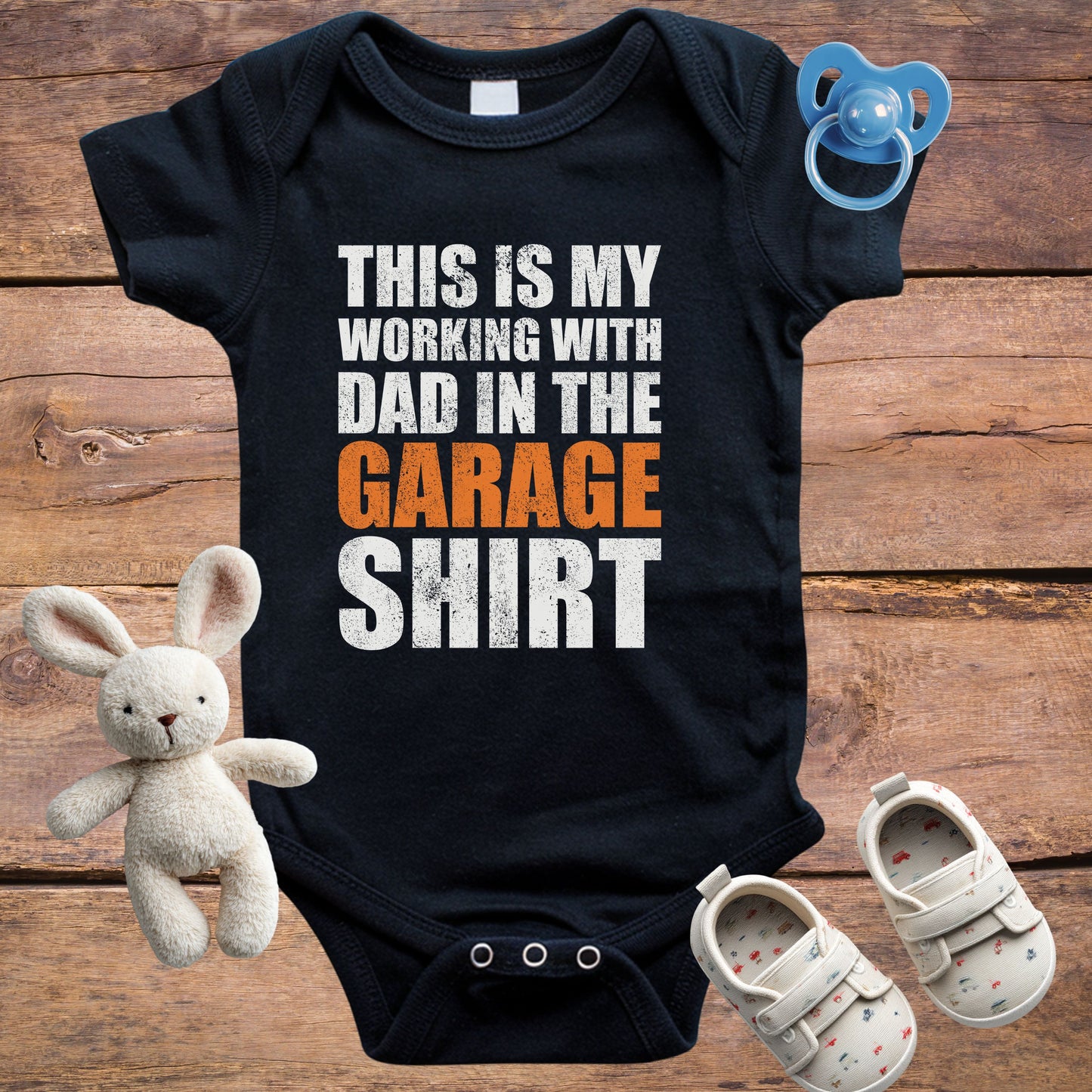 Working With Dad in the Garage Onesie/T-Shirt
