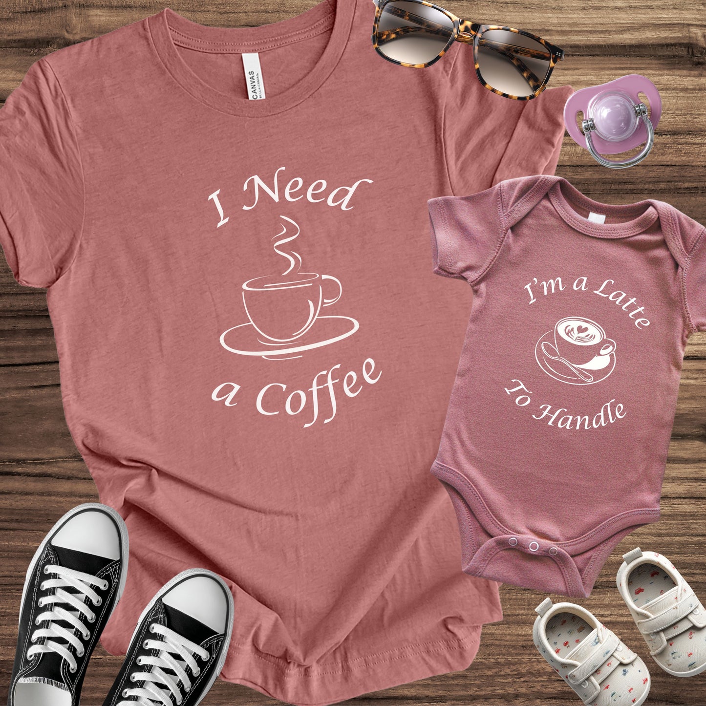 I Need a Coffee / I'm a Latte to Handle Matching Set