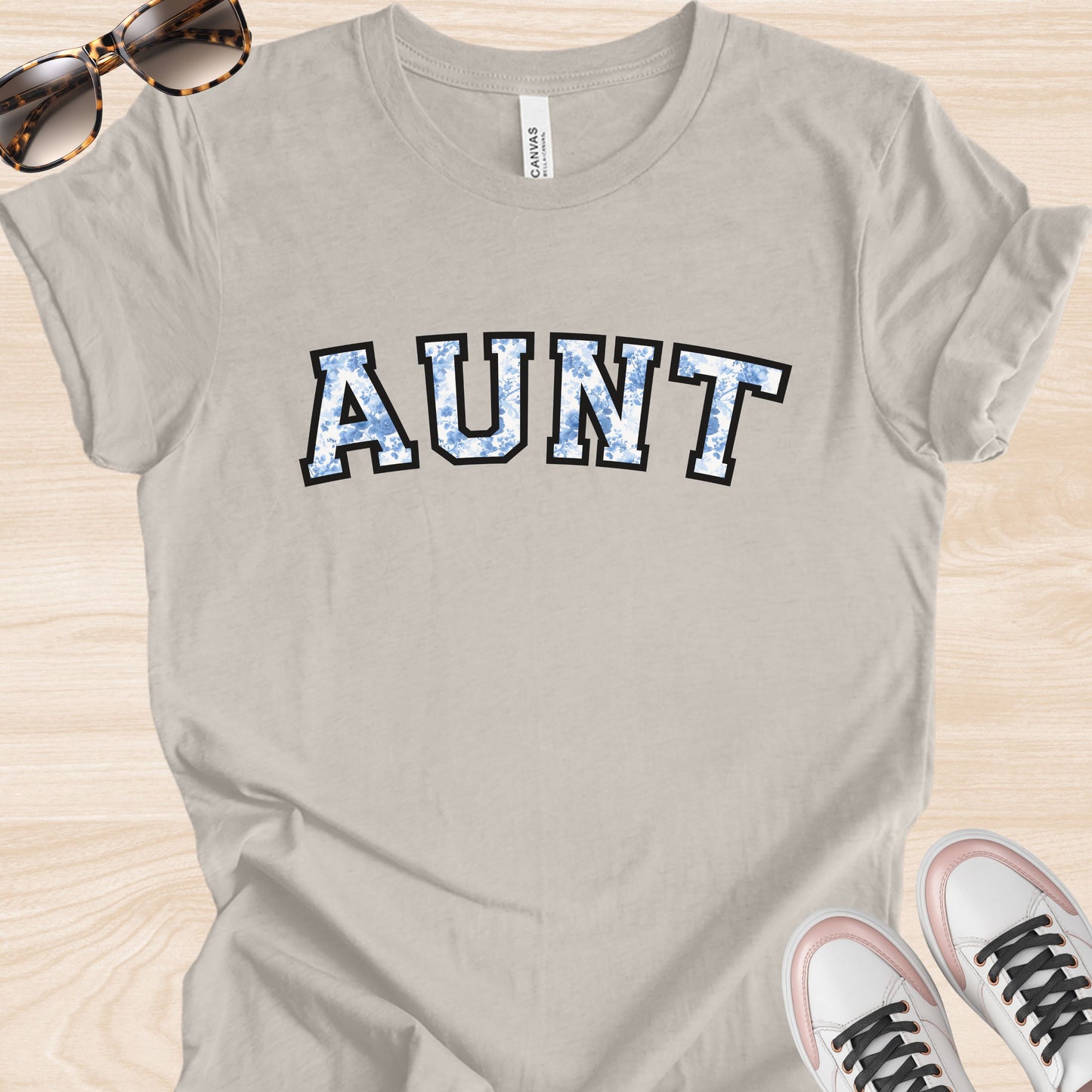Aunt Varsity Floral T-Shirt
