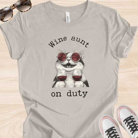 Wine Aunt on Duty T-Shirt