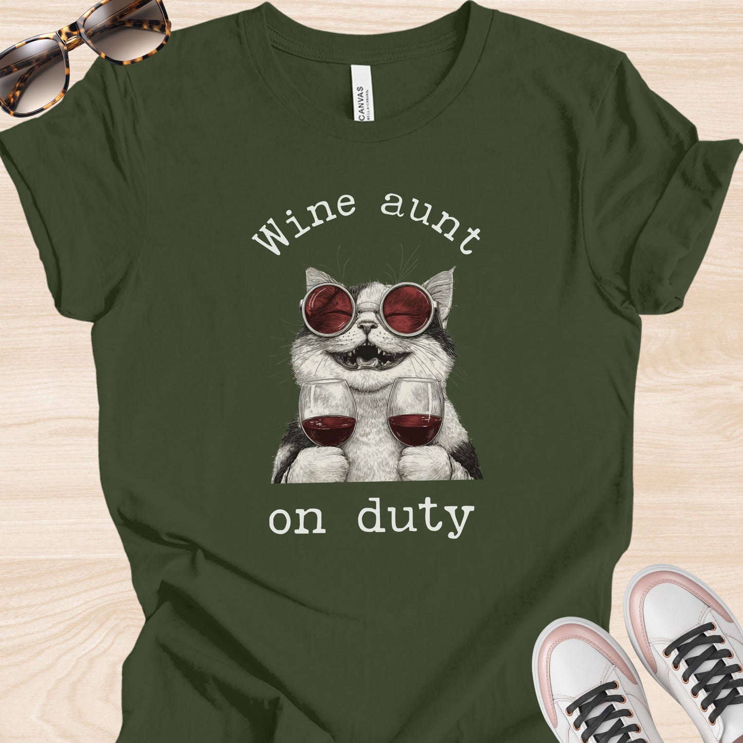 Wine Aunt on Duty T-Shirt