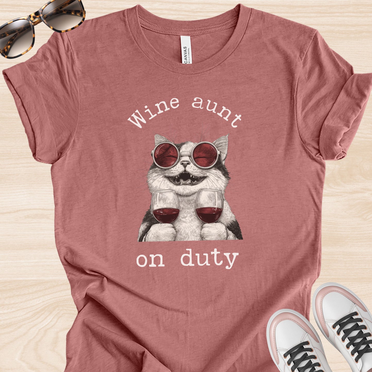 Wine Aunt on Duty T-Shirt