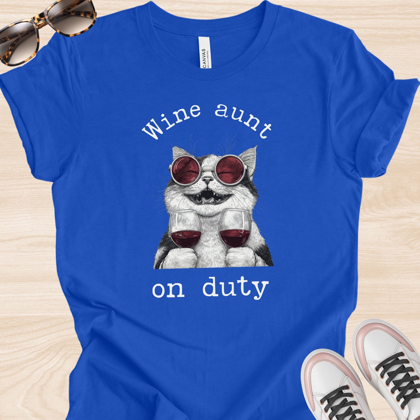 Wine Aunt on Duty T-Shirt