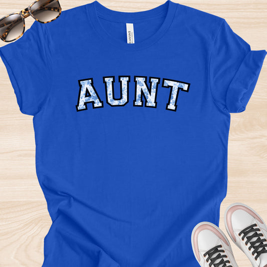 Aunt Varsity Floral T-Shirt