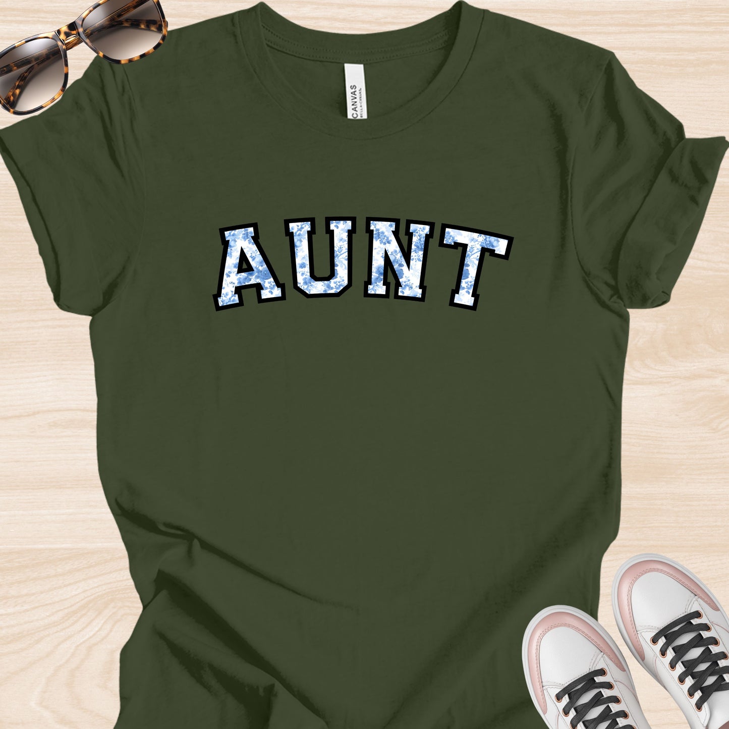 Aunt Varsity Floral T-Shirt