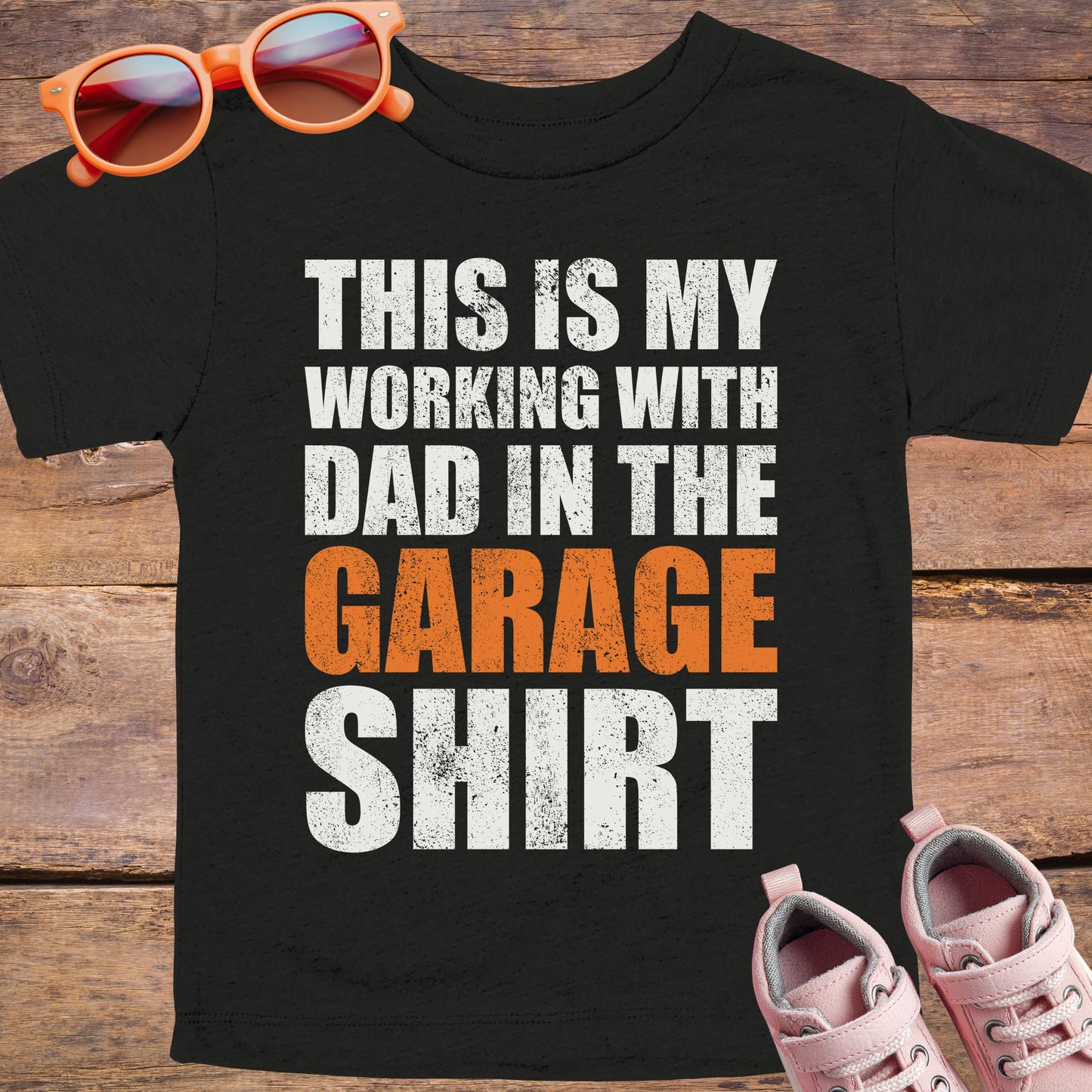Working With Dad in the Garage Youth T-Shirt