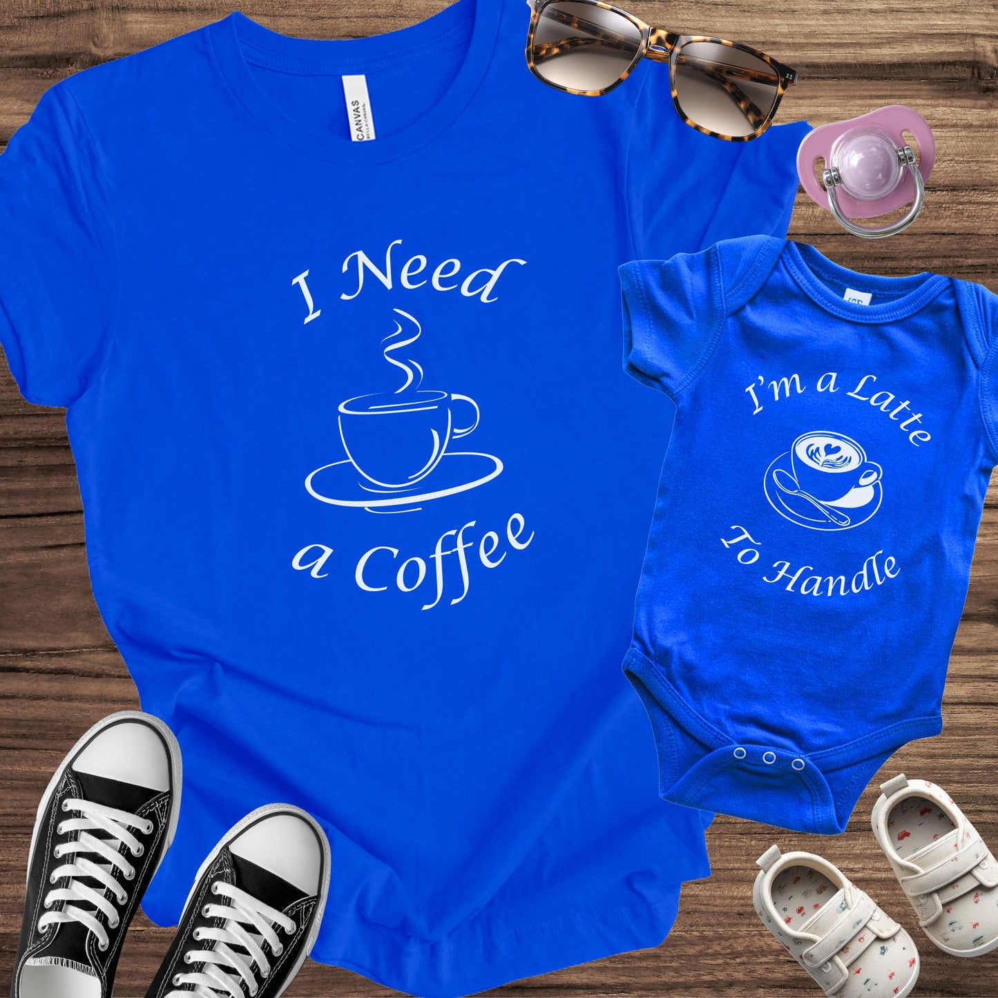 I Need a Coffee / I'm a Latte to Handle Matching Set
