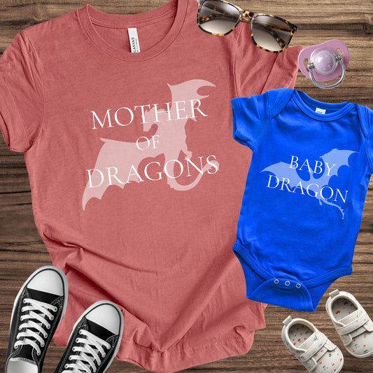 Baby Dragon / Mother of Dragons Matching Set
