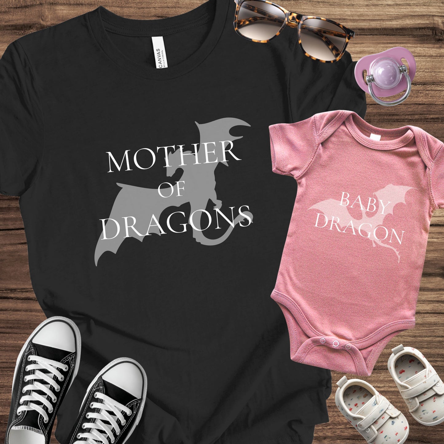 Baby Dragon / Mother of Dragons Matching Set