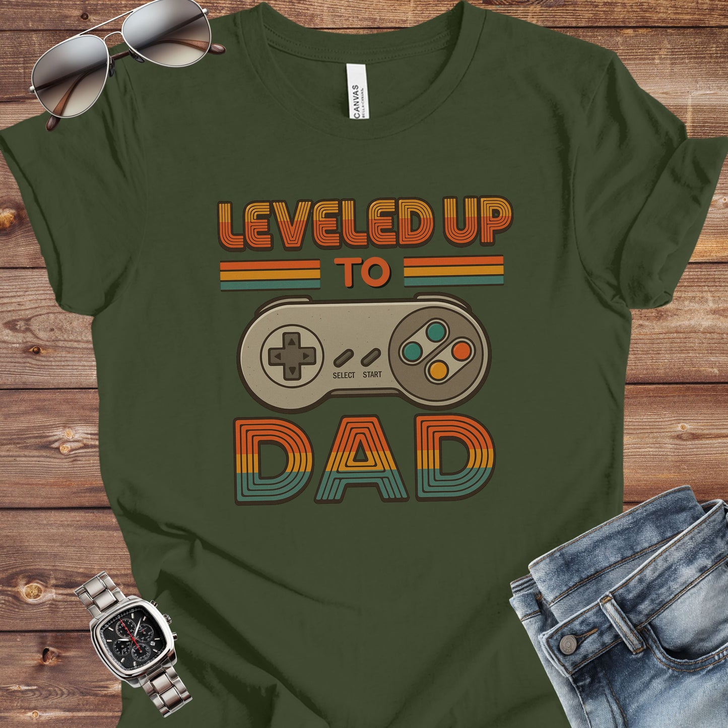 Leveled Up to Dad T-Shirt